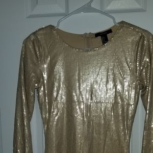 Gold sparkle dress